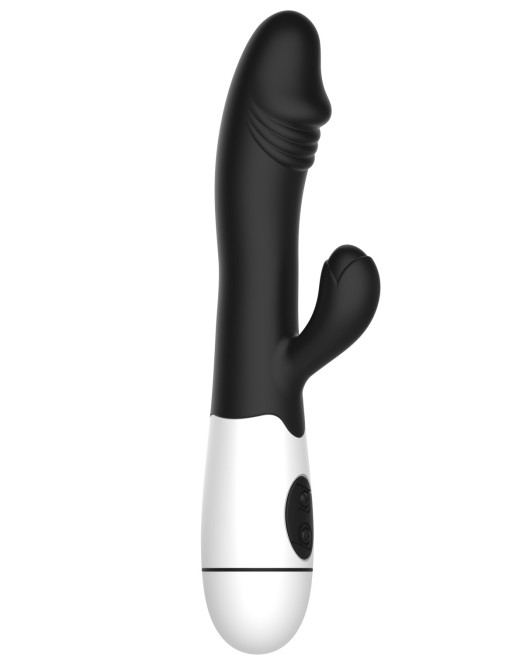 Vibromasseur rabbit noir avec gland 30 programmes - CR-VA001BLK Vibromasseur rabbit noir avec gland 30 programmes - CR-VA001BLK