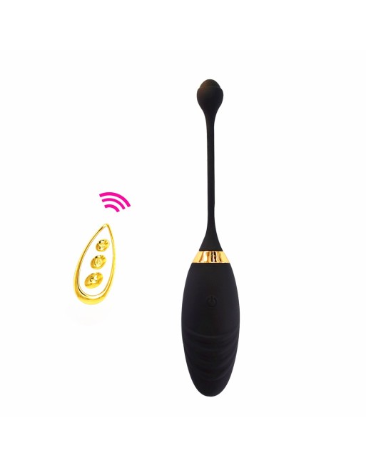 Oeuf vibrant noir avec 10 modes de vibration et 6 vitesses par mode - TOD-076BLK Oeuf vibrant noir avec 10 modes de vibration et 6 vitesses par mode - TOD-076BLK