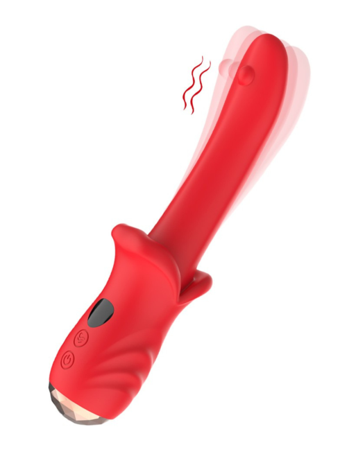 Vibromasseur Rouge Ultra-Souple KISS – USK-V35 Vibromasseur Rouge Ultra-Souple KISS – USK-V35