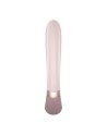 Vibromasseur point G avec stimulateur clitoris connecté chauffant USB mauve Heat Wave Satisfyer - CC597777