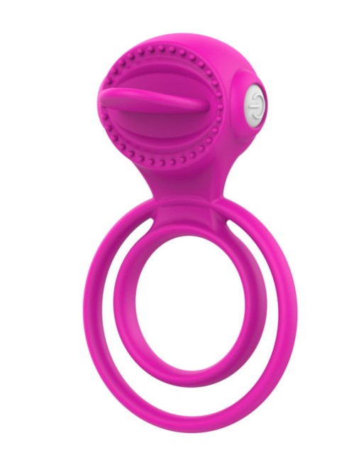 Anneau vibrant à 2 anneaux 1 mode de vibration très extensible rose - COR-043FUS Anneau vibrant à 2 anneaux 1 mode de vibration très extensible rose - COR-043FUS