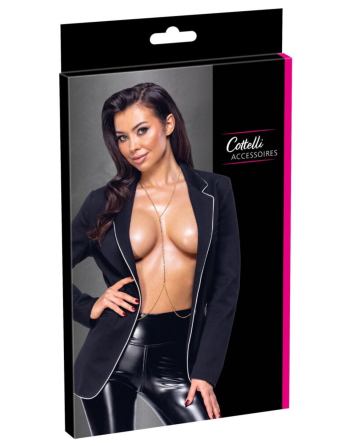 Chaîne de corps dorée avec strass - R24505006001