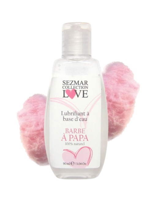 Lubrifiant à base d'eau 100% naturel Barbe à Papa 90 ml - SEZ081