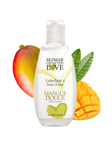 Lubrifiant à base d'eau 100% naturel Mangue Douce 90 ml - SEZ079
