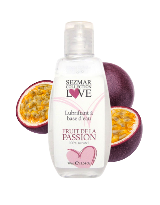 Lubrifiant à base d'eau 100% naturel Fruit de la passion 90ml - SEZ078 Lubrifiant à base d'eau 100% naturel Fruit de la passion 90ml - SEZ078