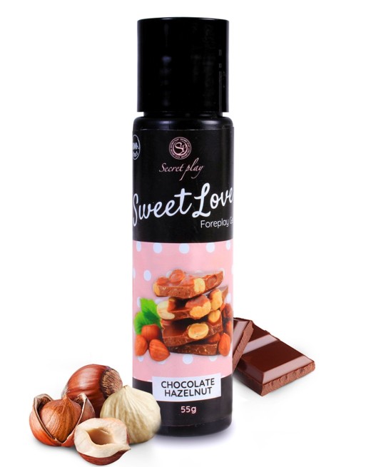 2 en 1 Gel de massage et lubrifiant chocolat noisette 100% comestible - SP6737 2 en 1 Gel de massage et lubrifiant chocolat noisette 100% comestible - SP6737