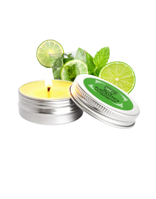 Mini Bougie de massage mojito 30ml 100% naturelle - SEZ074