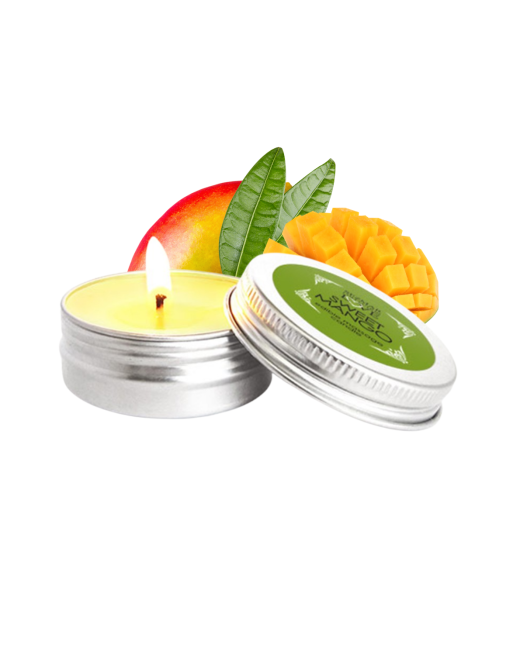 Mini Bougie de massage Mangue 30ml 100% naturelle - SEZ069