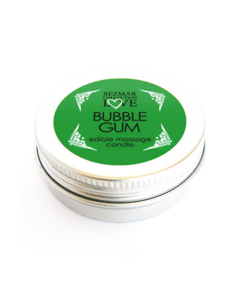 Mini Bougie de massage Bubble Gum 30ml 100% naturelle  - SEZ0066