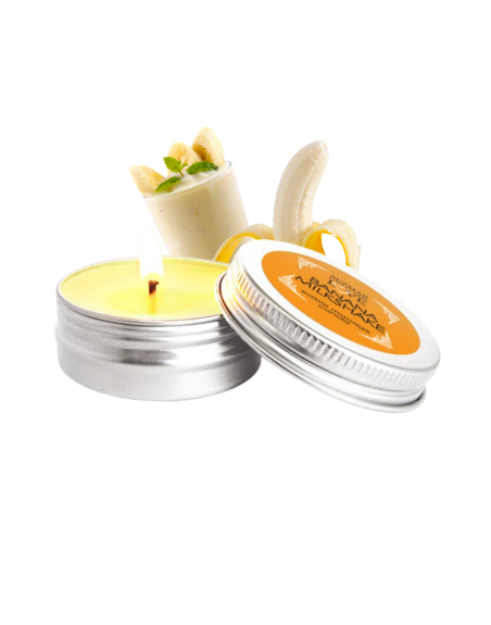 Mini Bougie de massage milshake banane 30ml 100% naturelle - SEZ073