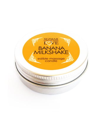Mini Bougie de massage milshake banane 30ml 100% naturelle - SEZ073
