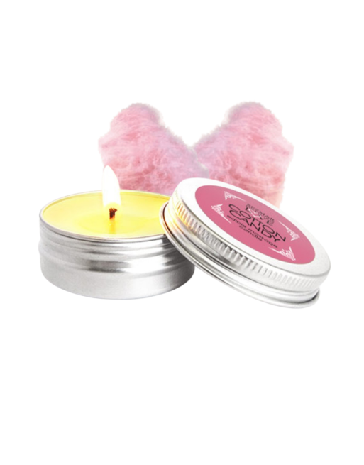 Mini Bougie de massage barbe à papa 30 ml 100% naturelle - SEZ071