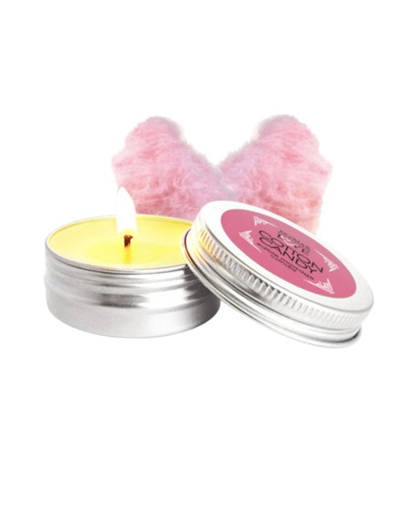 Mini Bougie de massage barbe à papa 30 ml 100% naturelle - SEZ071