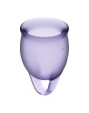 2 coupes menstruelles Satisfyer Light Violet FEEL CONFIDENT - CC597821