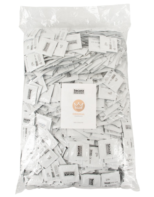 Lot de 1000 préservatifs latex lubrifiés 53 mm - R416487