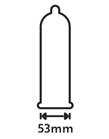 Lot de 1000 préservatifs latex lubrifiés 53 mm - R416487