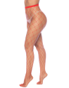 Collant large maille rouge - MAL1106RED