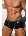 Mini-Pants noir échancré avec zip - LM2003-68BLK