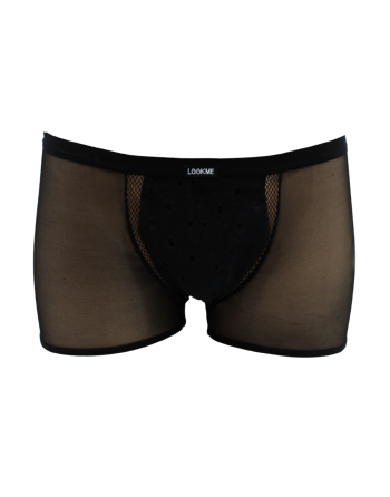 Boxer noir semi opaque - LM2502-67BLK