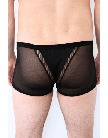 Boxer noir semi opaque - LM2502-67BLK