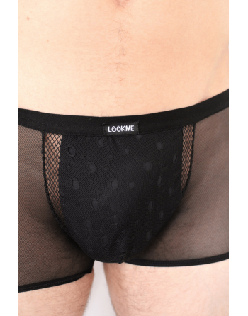Boxer noir semi opaque - LM2502-67BLK