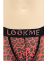 Boxer en résille imprimé léopard rouge - LM2501-67RED