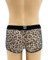 Boxer en résille imprimé léopard gris - LM2501-67GREY