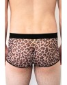 Boxer en résille imprimé léopard - LM2501-67LEO