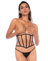 Serre taille et string noir - MAL2789BLK