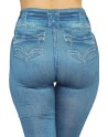 Legging bleu effet jean usé - FD1014