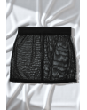 Jupe noire en résille transparente Maya - LSN1