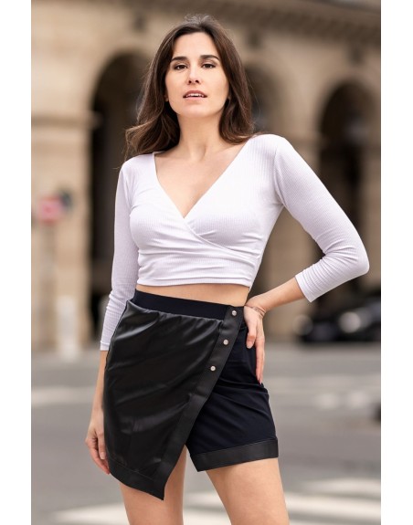 Jupe Courte Noire Mia - Élégante & Sexy