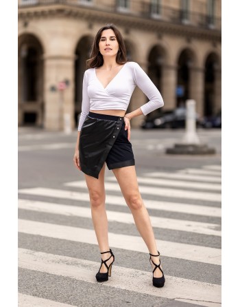Jupe Courte Noire Mia - Élégante & Sexy