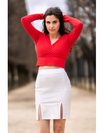 Jupe Longue Blanche Natacha – Be Lily : Glamour & Audace