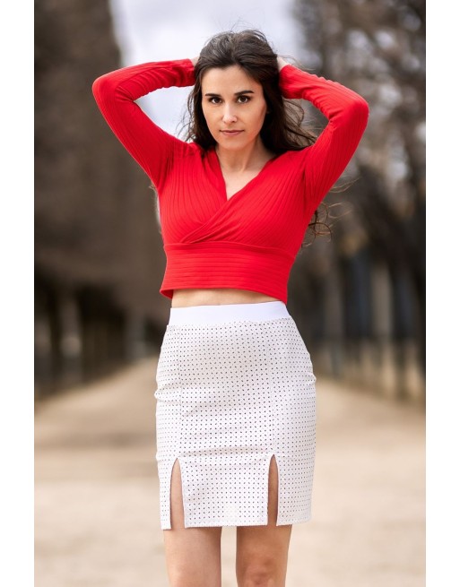 Jupe Longue Blanche Natacha – Be Lily : Glamour & Audace