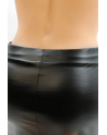 Mini Jupe Noire Sifia – Simili Cuir Mat & Glamour