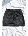 Mini Jupe Noire Sifia – Simili Cuir Mat & Glamour