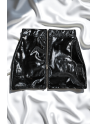Mini Jupe Noire Lara – Effet Vinyle & Glamour Audacieux