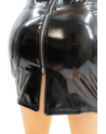 Mini Jupe Noire Lara – Effet Vinyle & Glamour Audacieux