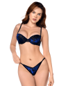 Ensemble 3 Pièces Velour Floral Mapalé – Séduction et Raffinement