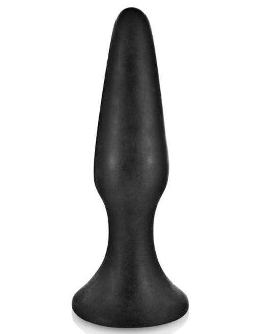 Plug anal noir 12.5cm avec ventouse Plug anal noir 12.5cm avec ventouse